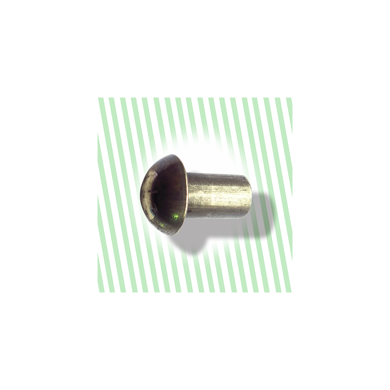 100 Rivets En Aluminium Tête Ronde 2,5x8 Mm - Lot De 100 Pièces, Marque Novara Metalli