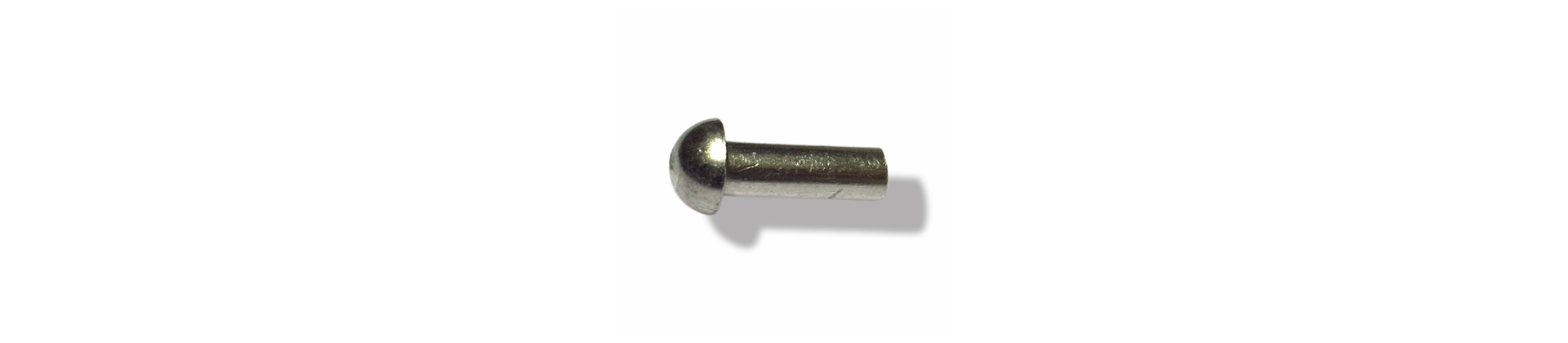 100 Rivets En Aluminium Tête Ronde 2,5x5mm - Neuf En Sachet