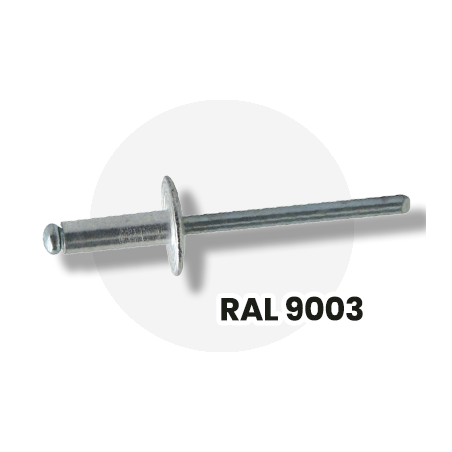 Rivet 5X14 Blanc de sécurité Ral9003 - Gfix