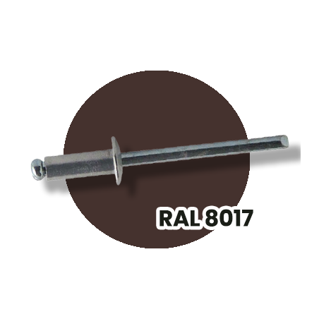 Rivet 3.2X8 Marron Ral8017 - Gfix