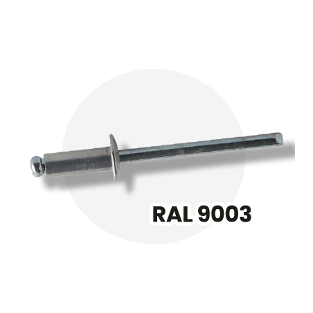 Rivet 4X16 Blanc de sécurité Ral9003 - Gfix
