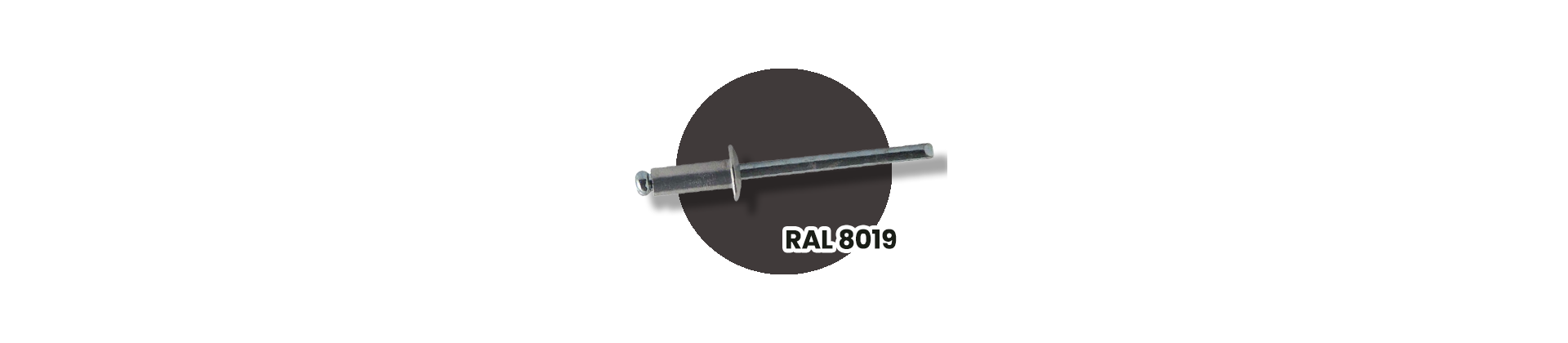 G Fix Rails Rivet 4X8 Marron Ral8019 - Gfix