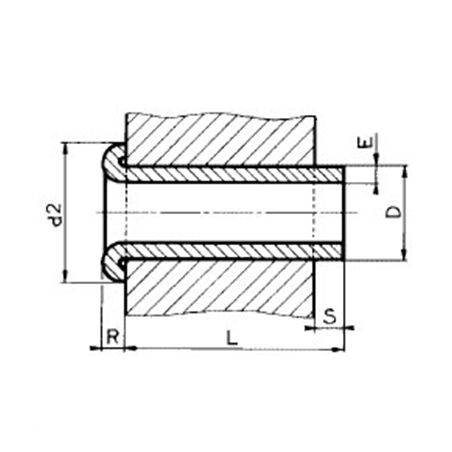 Rivet Creux Forme B 9P 5.5X0.5X30 - Gfix