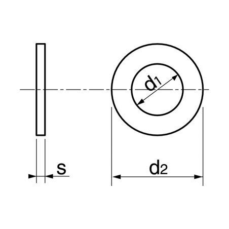 Rondelle Plate 4x10 Moyenne NFE 25513 - Gfix