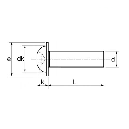 Vis BHC 4X6 à Embase DIN 7981 - Gfix