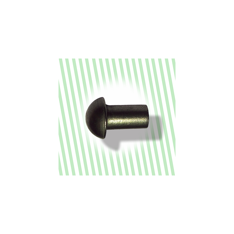 100 Rivets à Tête Ronde 10mm Acier Carbone Gunmetal - Uxcell (Neuf, Pour Bricolage)