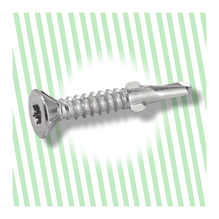 Vis Autoforeuse Ailette Acier Tête Fraisée 6.3X60 Torx