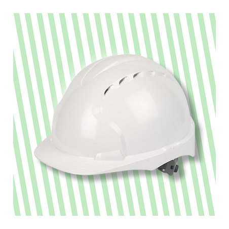 Casque de chantier blanc