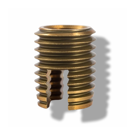 Insert fileté autotaraudeur pour Bois - Laiton 2.5X4.5X6 - Intervis