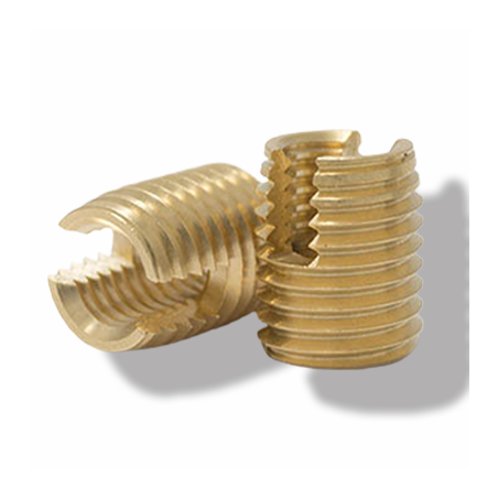 Insert fileté autotaraudeur pour Bois - Laiton 2.5X4.5X6 - Intervis