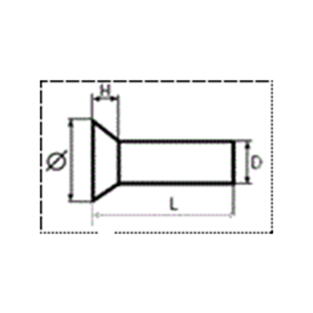 Rivet Plein 120° 4X20 - Gfix