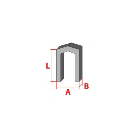 Agrafe bois et dérivés type K 11.6 mm X 12 mm - 588 agrafes