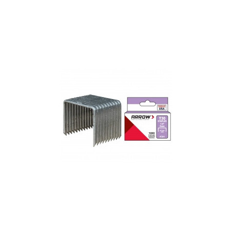 Agrafe papier et carton T30 Arrow 8 mm - 1000 agrafes Agrafe papier et carton T30 Arrow 8 mm - 1000 agrafes