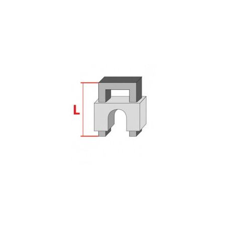 Agrafes cavaliers isolés 8X8 mm - 300 - T59