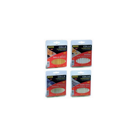 Bâtonnets de colle pour pistolet Ø12X100 mm - 15 bâtons