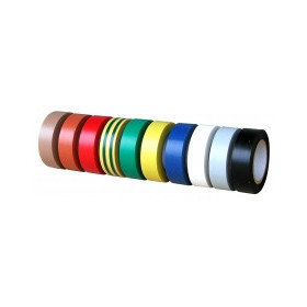 Ruban adhésif pvc isolant jaune et vert 10m X 15 mm