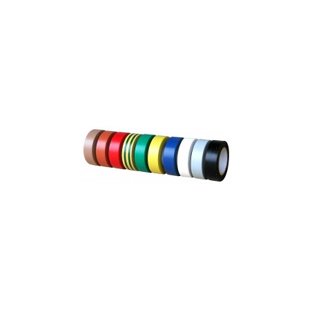 Ruban adhésif pvc isolant jaune et vert 10m X 15 mm