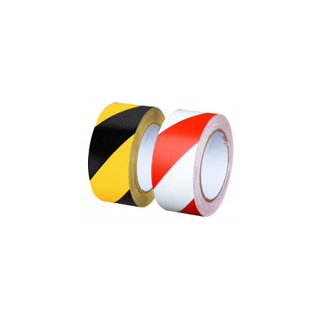 Ruban de signalisation PVC rouge et blanc 33m X 50 mm Ruban de signalisation PVC rouge et blanc 33m X 50 mm
