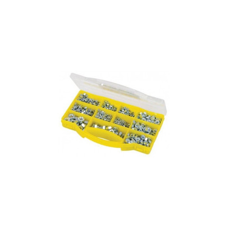 Coffret de 780 vis à bois à tête fraisée pozidriv Ø3X16mm à Ø5X80mm - Finition bichromatée