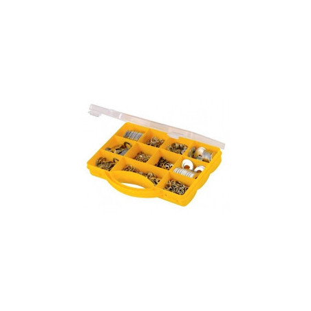 Coffret de 780 vis à bois à tête fraisée pozidriv Ø3X16mm à Ø5X80mm - Finition bichromatée