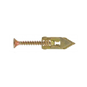 Cheville pour plaque de plâtre sans perçage 30 mm avec vis de Ø4X40 mm - 100 chevilles
