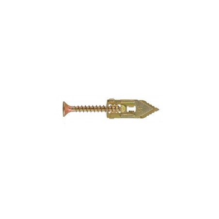 Cheville pour plaque de plâtre sans perçage 30 mm avec vis de Ø4X40 mm - 100 chevilles Cheville pour plaque de plâtre sans perçage 30 mm avec vis de Ø4X40 mm - 100 chevilles