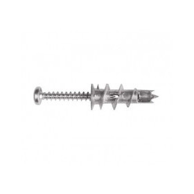 Cheville autoforeuse pour plaque de plâtre sans perçage 20 mm avec vis de Ø4.5X35 mm
