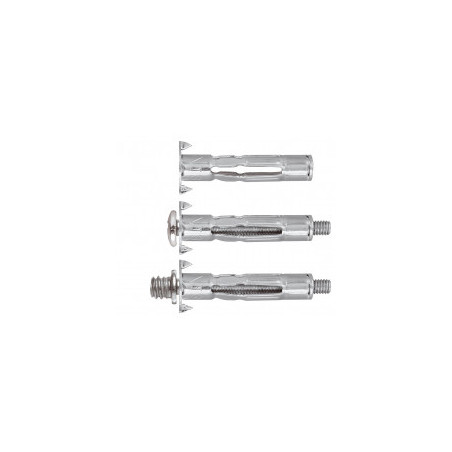 Cheville métallique pour paroi creuse M6X65 mm - 100 chevilles Cheville métallique pour paroi creuse M6X65 mm - 100 chevilles