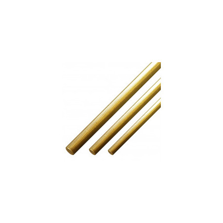 Tige filetée laiton de 4 mm 1 mètre Tige filetée laiton de 4 mm 1 mètre
