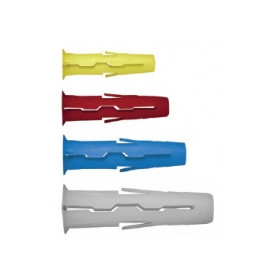 Cheville universelle tout terrain jaune de 24 mm pour vis de Ø3 à 4.5 mm - 200 chevilles