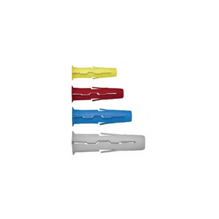Cheville universelle tout terrain jaune de 24 mm pour vis de Ø3 à 4.5 mm - 200 chevilles Cheville universelle tout terrain jaune de 24 mm pour vis de Ø3 à 4.5 mm - 200 chevilles