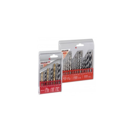 Coffret de 9 forets métal - béton et bois Coffret de 9 forets métal - béton et bois