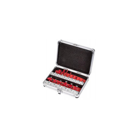 Coffret de 15 fraises défonceuses Ø8 mm Coffret de 15 fraises défonceuses Ø8 mm