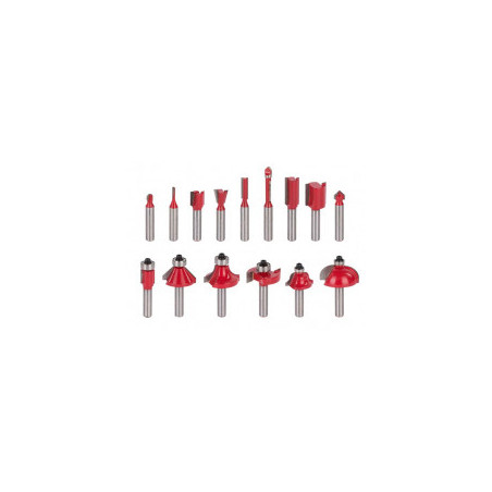 Coffret de 15 fraises défonceuses Ø8 mm