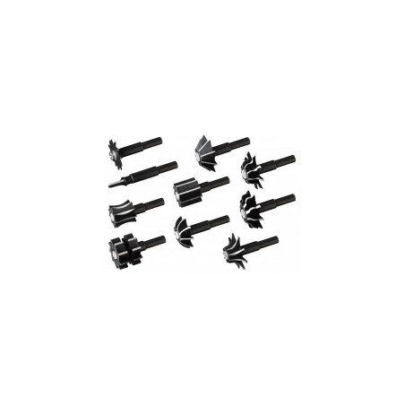 Fraise à bois pour perceuse - Lot de 10 Fraise à bois pour perceuse - Lot de 10