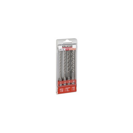 Foret béton de 5 à 10 mm - Jeu de 4 - SDS+
