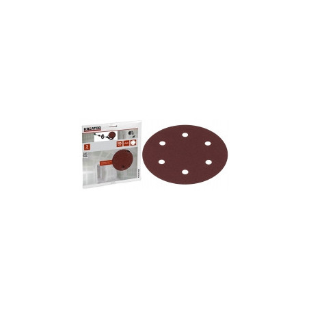 Disque à lamelle pour ponceuse à plâtre Ø225 mm grain 180 - Lot de 5 Disque à lamelle pour ponceuse à plâtre Ø225 mm grain 180 - Lot de 5
