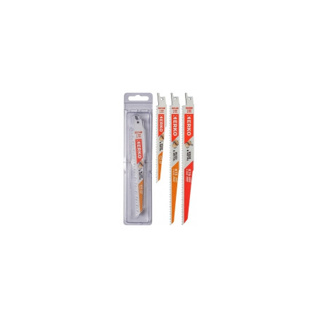 Lame scie sabre pour bois avec métal 150 mm - 5 lames