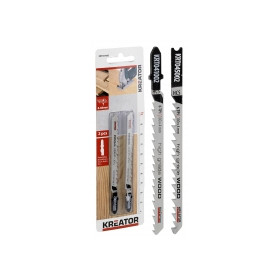 Lame scie sauteuse pour bois HCS - Coupe courbe 100 mm - Jeu de 2 lames