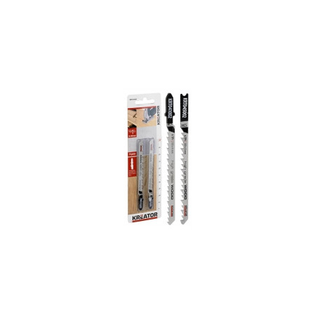 Lame scie sauteuse pour bois HCS - Coupe courbe 100 mm - 2 lames Lame scie sauteuse pour bois HCS - Coupe courbe 100 mm - 2 lames