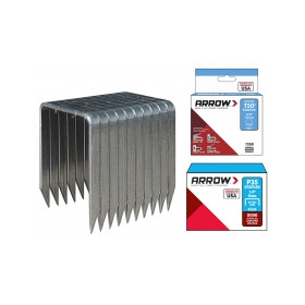 Agrafe bois et dérivés T50 Arrow - 6 - 10 et 12 mm (625 agrafes x 3)