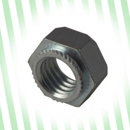 Ecrou a sertir hexagonale Acier Zn M6X1 D8 Ecrou a sertir hexagonale Acier Zn M6X1 D8