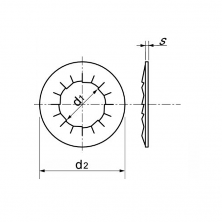 Rondelle Éventail JZC NFE 25512 6x14