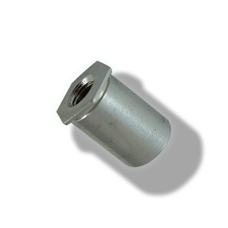 Colonnette a sertir Ouverte Inox M3X4 D4.2