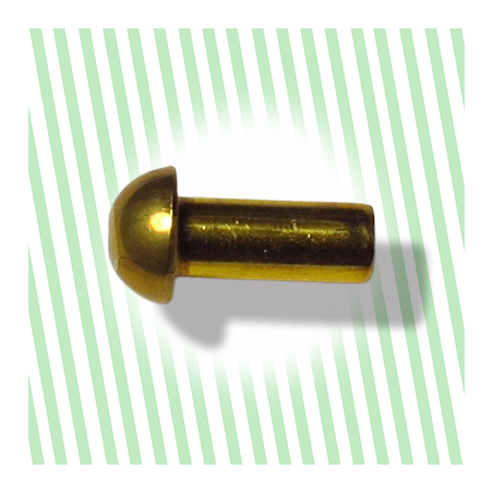 Rivet a frapper Laiton Tête Ronde 4X12 NFE 27153