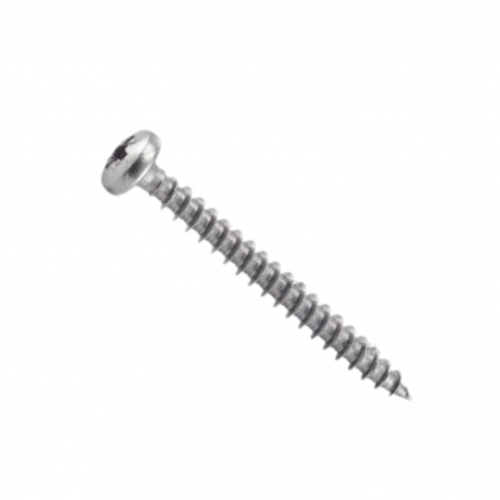 Vis VBA Inox A2 Tête Bombée Cylindrique 5X100