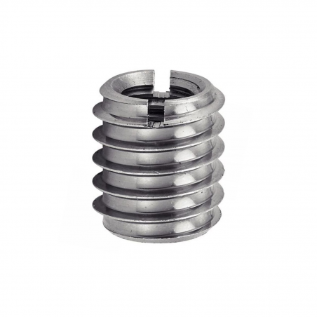 Insert fileté Bois et Plastique Inox M6X10X14